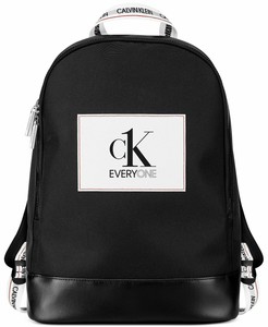 calvin klein faux leather backpack