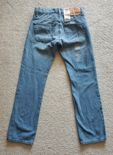 LEVI'S 511 SLIM Blue Denim STRAIGHT LEG VERTICAL STRETCH Jean Boy 12 Reg 26 x 26 - Picture 2 of 8
