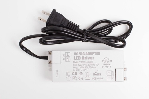 UL Listed LED Light Power supply 24v 72w LED Light Driver 3A for Strip Module - Picture 9 of 10