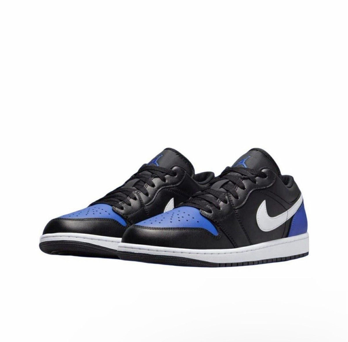 Nike Air Jordan 1 Low Shoes Black Royal White 553558-042