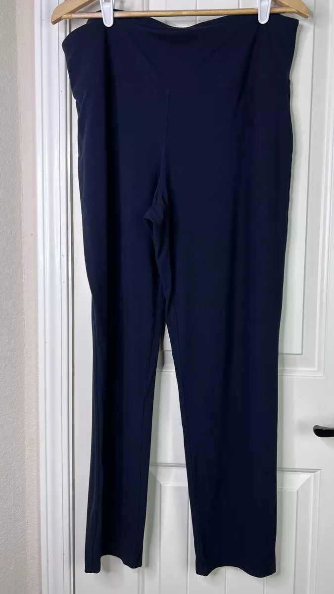 J.Jill Wearever Collection Smooth Fit Slim Leg Blue Pull On Pants