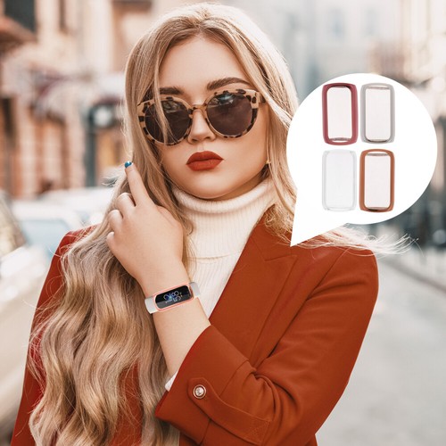 4 Pcs Soft Rubber Watch Protective Cover Screen Smartwatch Protectors - Zdjęcie 4 z 6