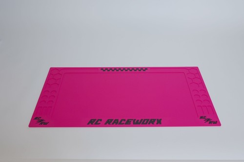 TrackPack - Alfombrilla RC Raceworx Worx Pit en rosa y negro + Alfombrilla de soldadura MAX Guard - Imagen 4 de 12