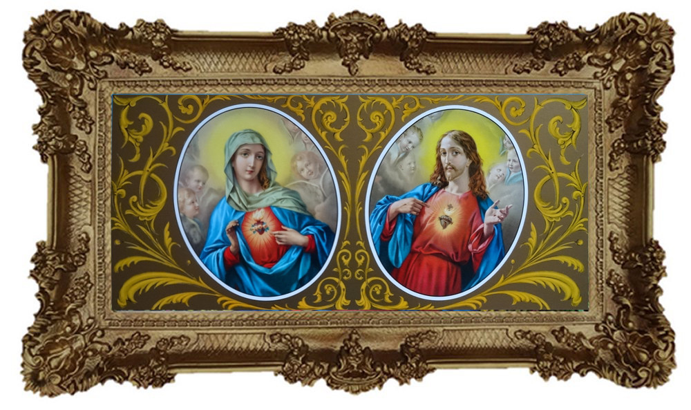 Heiligen Bild Maria Madamen Jesus Votivbilder Sakralmalereien Repro 96x56 cm Heiligen Bild Maria Madamen Jesus Votivbilder Sakralmalereien Repro 96x56 cm