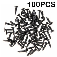 100Pcs Black Pickguard Mounting Screws for Strat Tele Guitar Bass Hot