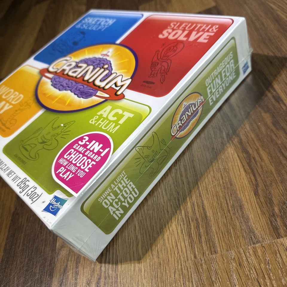 Cranium 3-In-1 Board Game Hasbro Games Words Clay Puzzle Act Rare Factory Sealed - Image 3 of 4