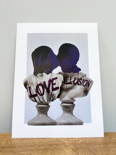 Liebe Illusion Wandbild Poster Druck, ungerahmt. 30x40cm, Geschenk, Unikat. - Bild 2 von 4