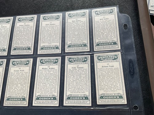 1928 OGDEN’S PUGILISTS COMPLETE SET 1-50, NICE DEPMSEY EX-VG - Picture 22 of 23