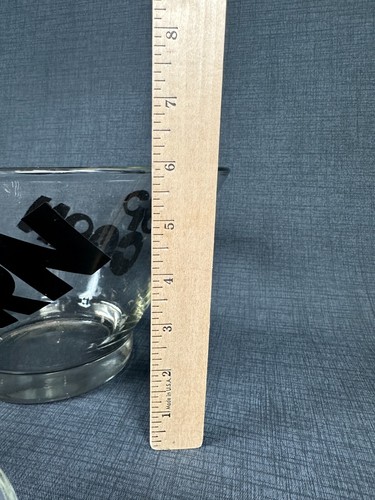 Vintage 1970er Jahre Wheaton Glas Mid Century Modern Glas 4-teilig Pop Corn Schüssel Set - Bild 14 von 17