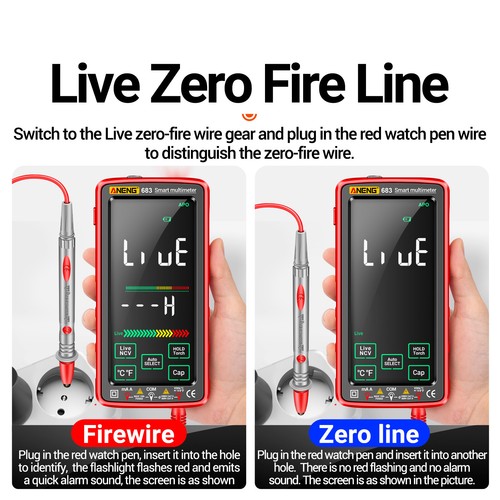  683 6000 Counts Large  Screen Digital Multimeter  -burn O9V6 - Bild 5 von 12