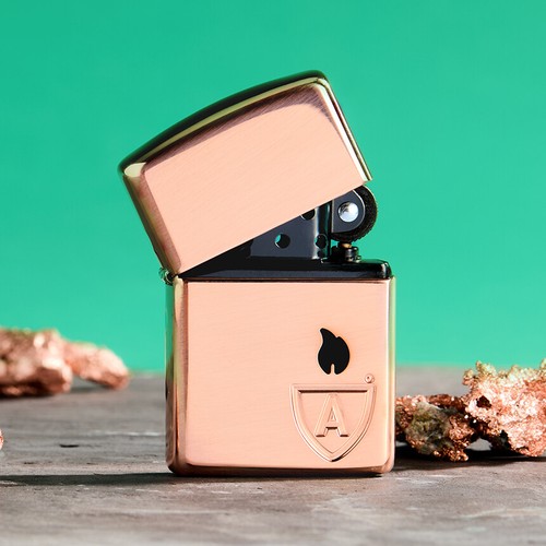 ZIPPO 46171 Accendino in rame corazzato - Foto 4 di 6