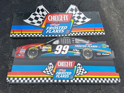 Carl Edwards NASCAR Cheez-its Frosted Flakes Car Display Sign Decoration 