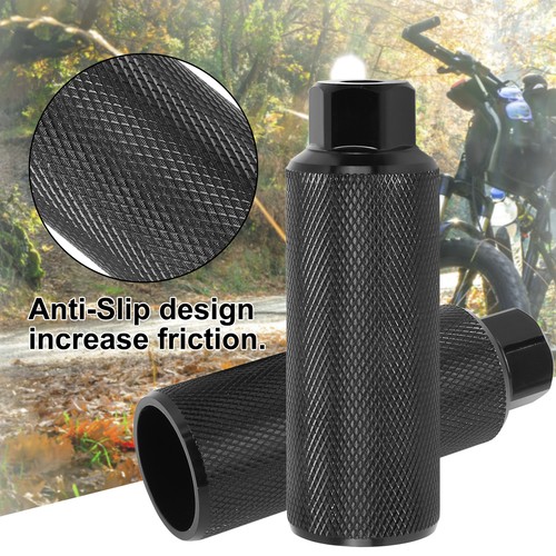 PAIR Aluminum Alloy Bicycle Axle Rear Foot Pegs Universal Fit 3/8 Inch 110x38mm - Picture 5 of 8