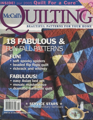 McCall's Quilting October 2005 Magazine Vol 12 No 5 - Picture 1 of 2