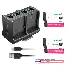 Kastar Battery Quadruple Charger for Sony NPFT1 Type T Battery Cyber-shot DSC-L1