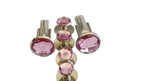 Neu Manschettenknöpfe Nieten rot grün blau schwarz gold silber lila rosa - Bild 15 von 24