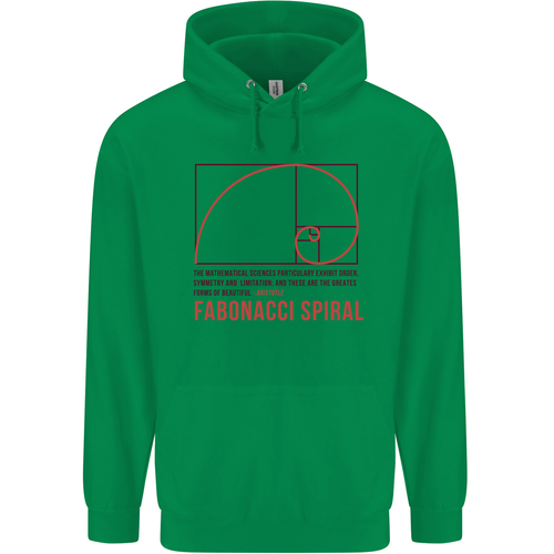 Sudadera con capucha Fibonacci espiral matemáticas ciencias matemáticas ciencias para hombre 80% algodón - Imagen 52 de 108