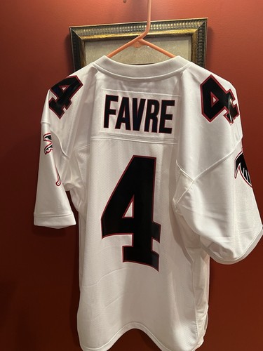 Mitchell & Ness Brett Favre Atlanta Falcons White 1991 NFL Authentic Jersey 40 M - Picture 6 of 9