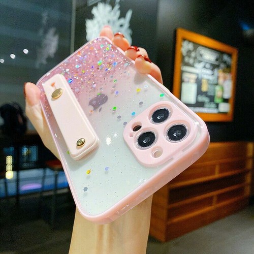 Wristband Bling Glitter Phone Case For iPhone 11 12 13 14 15 Pro Max XR 7 8 SE - Picture 4 of 18