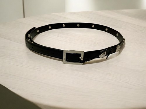 DYLAN KAIN - The Marais Belt - Black & Silver - 100% Leather - Sz Sml - Picture 8 of 14