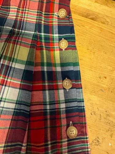 Polo Ralph Lauren Girls Plaid Pleated Cotton Twill Skirt 313934501001 NEW w TAGS - Picture 4 of 4