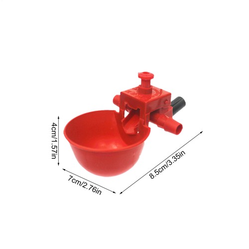 10PCS Drinking Bowl Waterer Poultry Chicken Water Cup Feeder Drinker Automatic - Picture 3 of 12