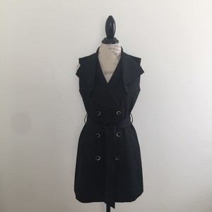 Nine-West-Double-Breasted-Sleeveless-Long-Blazer-Vest-Size-4