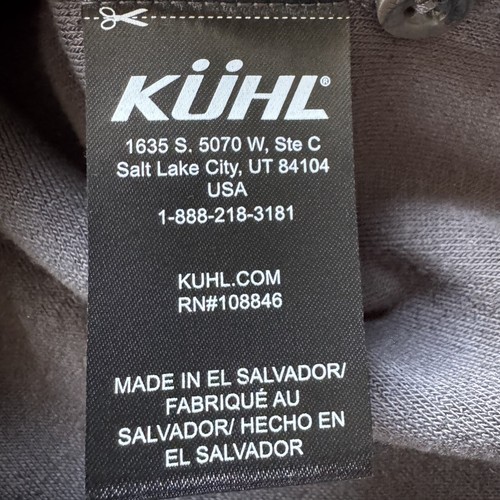 KUHL Nomad Fleece Overshirt Mens Large Carbon Shirt Jacket Soft Sherpa 7522 - Picture 13 of 14