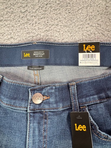 Lee Jeans Damen Flex Motion Mid Rise Boot Cut blau Größe 16 kurz neu mit Etikett - Bild 4 von 10