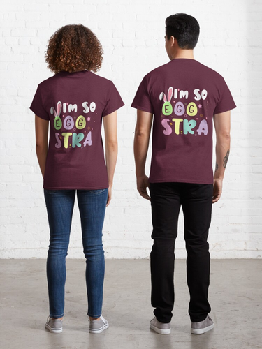 I'M Just so Eggstra Kids Easter Classic T-Shirt - Picture 18 of 31
