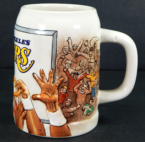 NBA LOS ANGELES LAKERS SPORTSTEINS CUI CERAMIC 3D MUG STEIN TANKARD POTTERY CUP - Picture 4 of 14