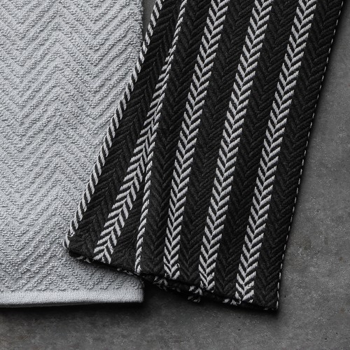 Kitchen Towels, Gray Star, 4 Pack Set - Picture 4 of 4