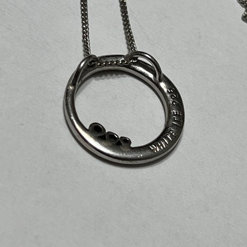 925 Sterling Silver White Ice Necklace; 18 inch; Lobster Clasp CZ - Picture 2 of 5