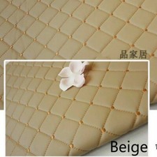 Dick Kunstleder Stoff Bestickt Schwamm Gesteppt Auto Innen DIY Material