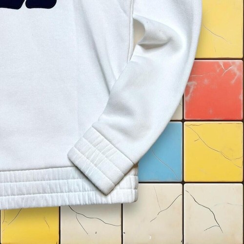 Suéter Y2K Fila Para Mujer 1/4 Cremallera Blanco Atlético Tenis Pullover Sudadera XS - Imagen 2 de 8