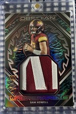 sports card. Rare 7/8. Panini Obsidian. Unbreakable. Sam Howell. Amazing Patch!