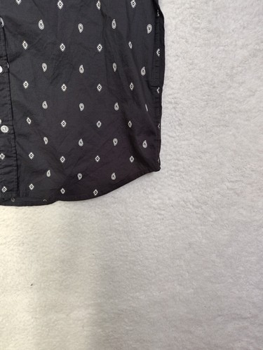 Arizona Men Shirt Large Gray Cotton Blend Short Sleeve Button Up Comfort Casual - Picture 5 of 16