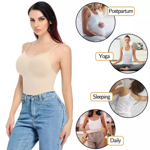 Lady Cami Tummy Firm Control Body Shaper Slimming Waist Shapewear Seamless Vest - Picture 17 of 41