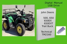 John Deere 500 650 650EX 650EXT Trail Buck Utility ATV Technical Manual See Desc