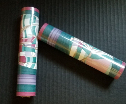 2 VTG Gloria Vanderbilt Wallpaper Border Burgundy Green Blue White 5 Yd Per Roll - Picture 4 of 8
