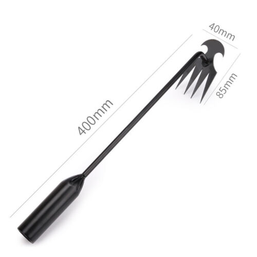 Ergonomic Weed Remover - Long Handle Garden Rake with Polished Finish - Picture 4 of 23