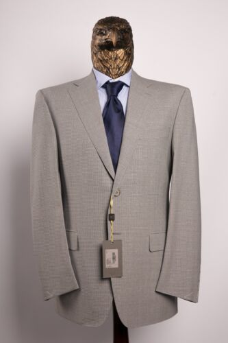 NWT $3450 Canali Travel Pure Wool Micro-CHECK Suit Gray 40US/50IT - Picture 2 of 22