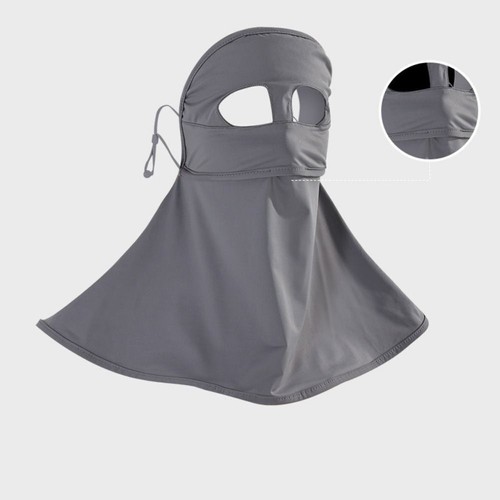 Máscara de protección solar transpirable anti-UV máscara facial de equitación velo facial de moda - Imagen 15 de 16
