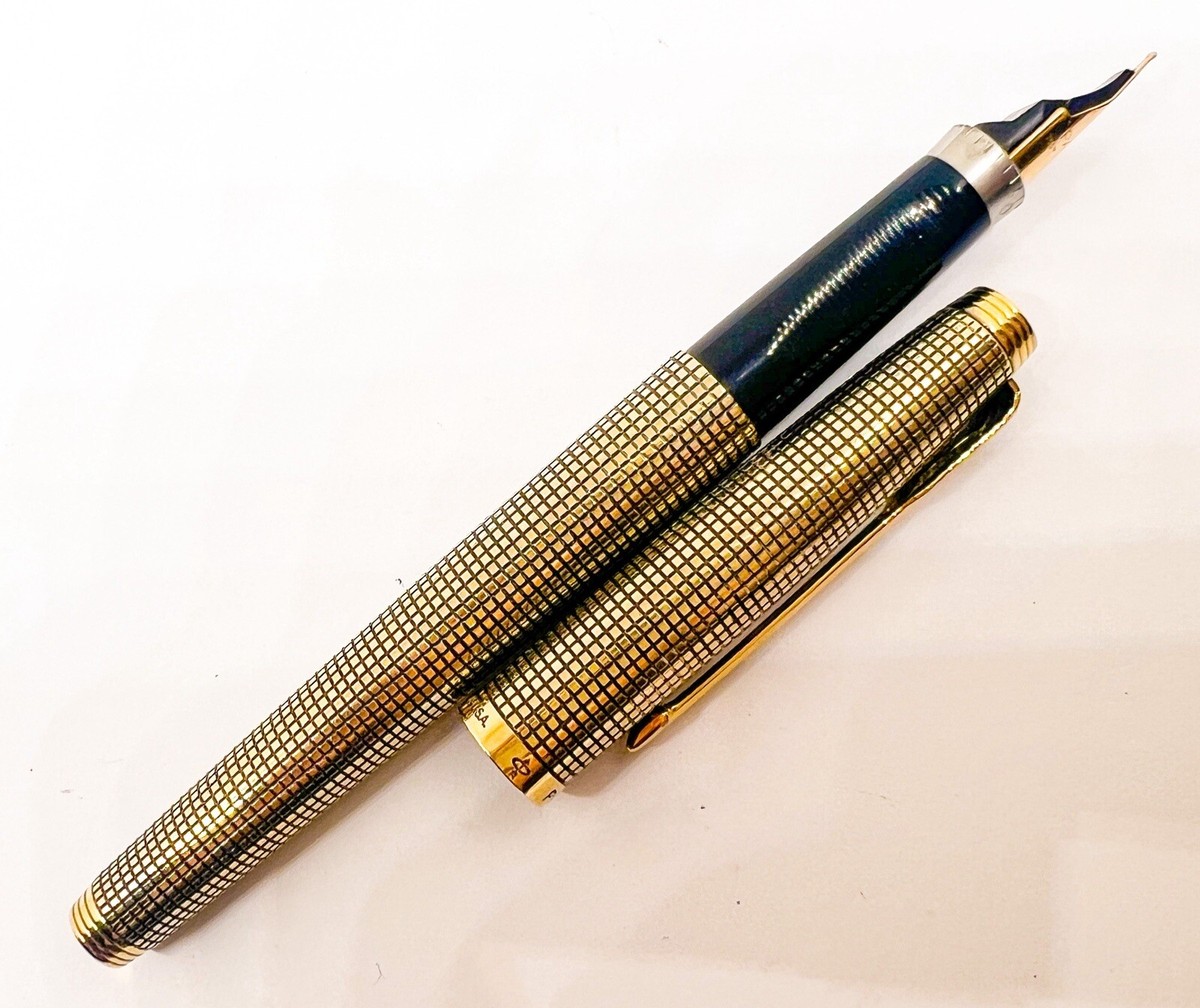 PARKER パーカー 万年筆 スターリング CAP&BARREL ペン先14K