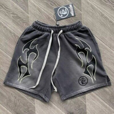 Hell Studios star shorts fashion Style casual Sports Men Women Washing Shorts