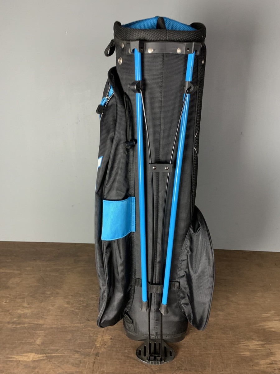 STRATA CALLAWAY 6 WAY BLACK BLUE STAND GOLF BAG | eBay