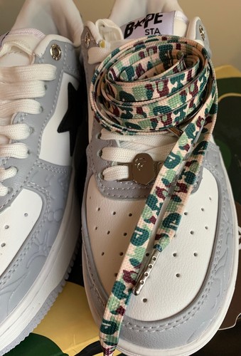 120cm Camo shoelaces replacement laces for Bape - Ape Head design CHOOSE COLOR!! - Picture 17 of 18