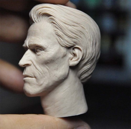 Unpainted 1/6 hero man Willem Dafoe Head Sculpt Fit 12'' Male Soldier Figure Bo - Imagen 3 de 4
