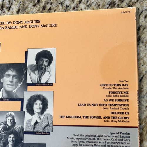 The Lords Prayer Vinyl LP von Reba Rambo und Dony McGuire 33 RPM neu noch versiegelt - Bild 10 von 11
