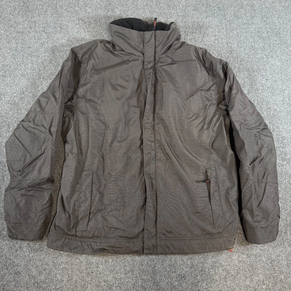 Vintage Banana Republic Coat Jacket Mens L Black Fleeced Lined Rain Y2K Nylon - Image 2 of 4